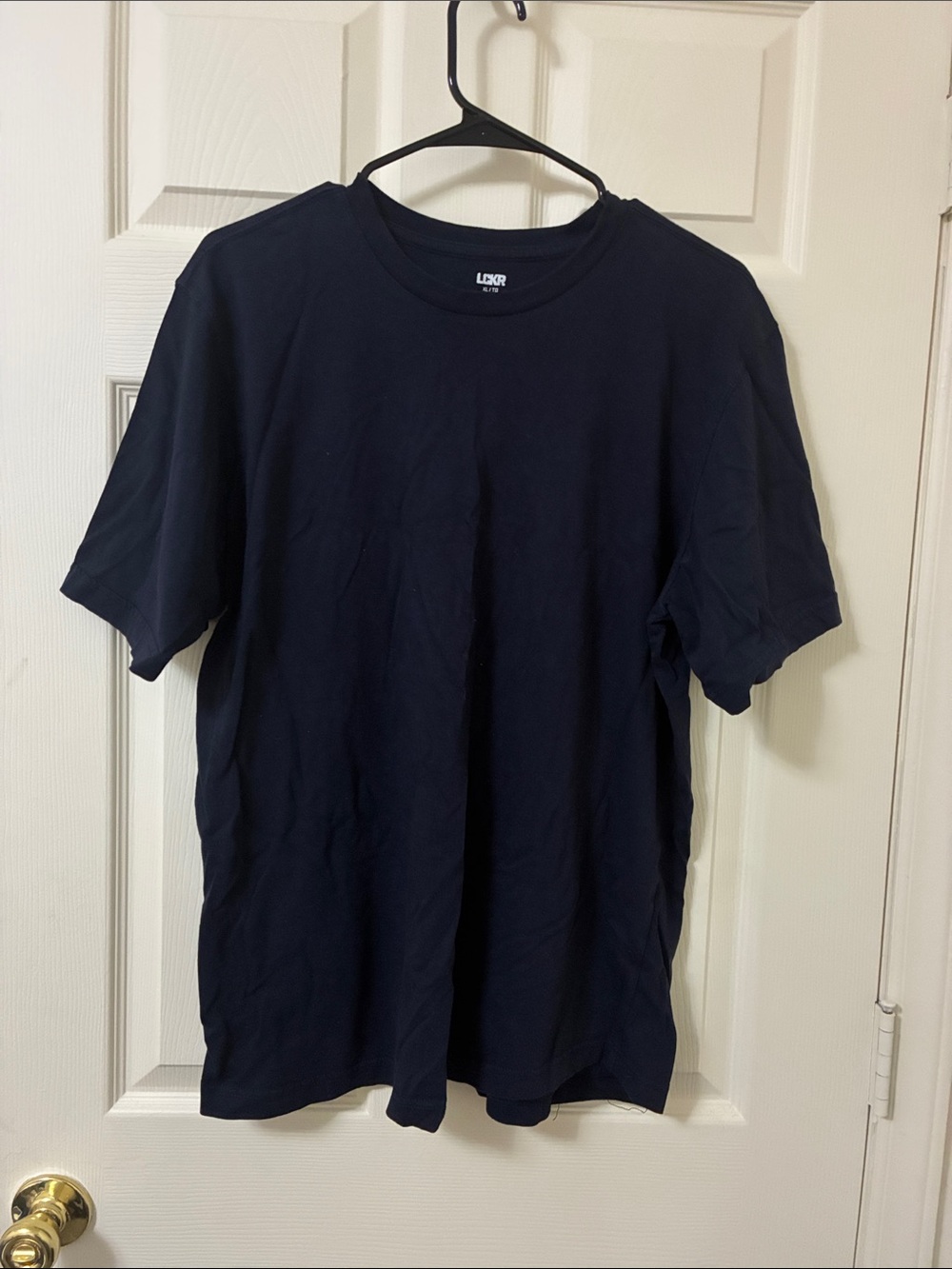 Men's Solid Navy Crew Neck T-Shirt by LCKR by Foot Locker